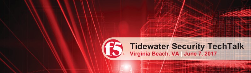 F5 Tidewater Security TechTalk Virginia Beach