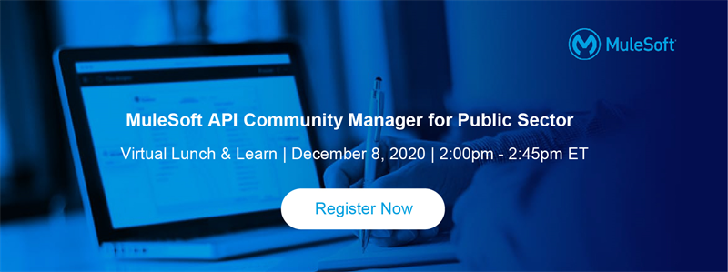 MuleSoft API Community Manager for Public Sector