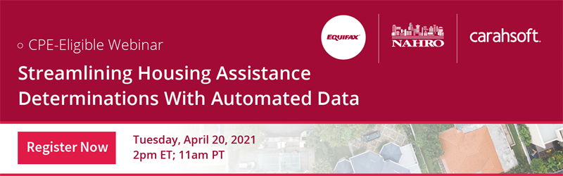 Streamline Housing Assistance ???????Determinations With Automated Data
