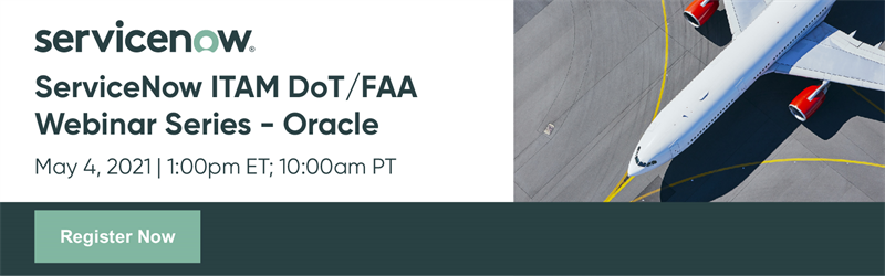 ServiceNow ITAM Webinar Series - Manage Oracle License Spend in Real Time with ServiceNow's Oracle Publisher Pack