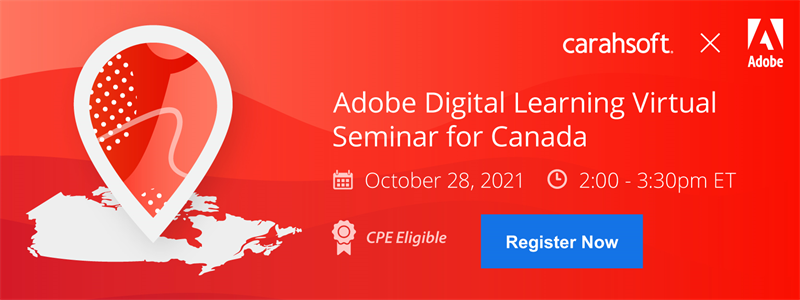 Adobe Digital Learning Virtual Seminar for Canada