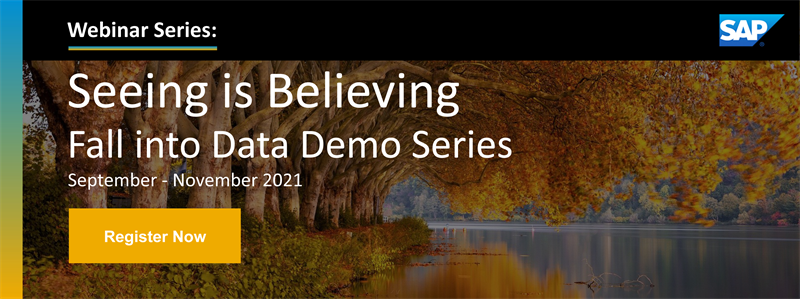Webinar Series for SAP Data Demos