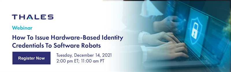 How To Issue Hardware-Based Identity Credentials To Software Robots