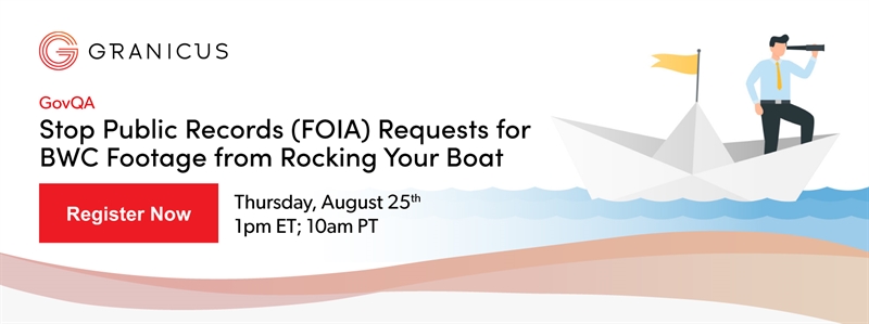 Stop Public Records (FOIA) Requests for  BWC Footage from Rocking Your Boat