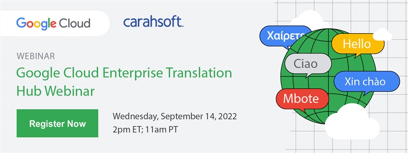 Google Cloud Enterprise Translation Hub Webinar
