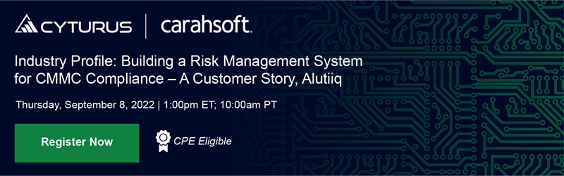 Industry Profile: Building a Risk Management System for CMMC Compliance – A Customer Story, Alutiiq