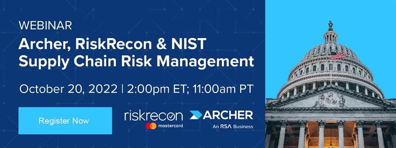 Archer, RiskRecon & NIST Supply Chain Risk Management