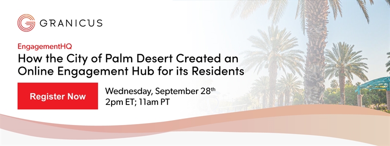 How the City of Palm Desert Created an Online Engagement Hub for its Residents