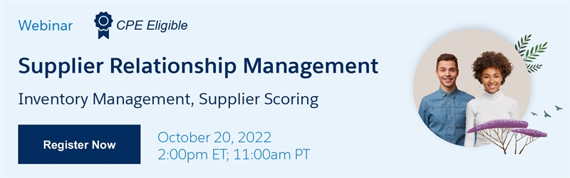 Supplier Relationship Management: Inventory Management, Supplier Scoring