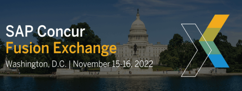 SAP Concur Fusion Exchange 2022