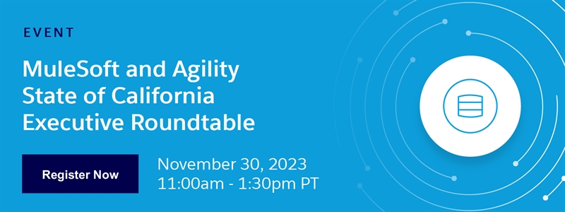 MuleSoft and Agility State of California Executive Roundtable