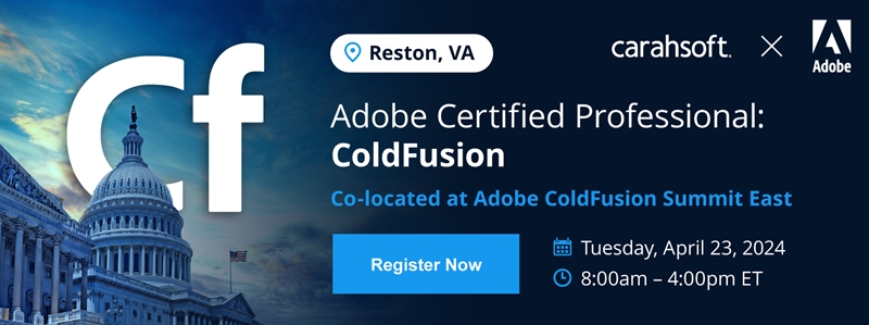 [Register Now] ACP: Adobe ColdFusion at Adobe ColdFusion Summit East 2024