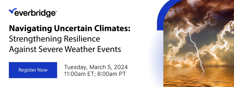 Navigating Uncertain Climates: Strengthening Resilience Against Severe Weather Events