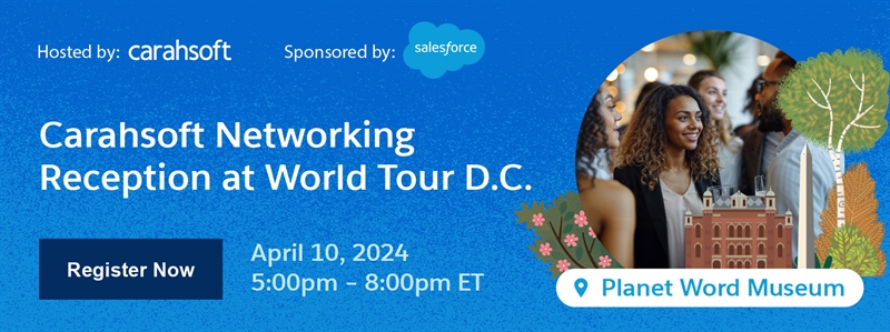 Carahsoft Networking Reception at DC World Tour
