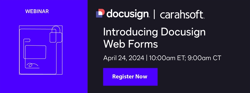 Introducing DocuSign Web Forms