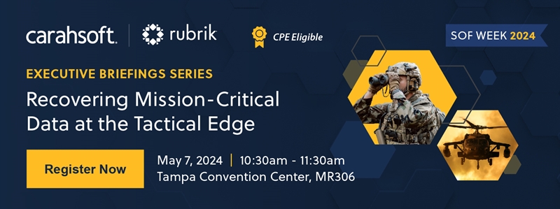 Executive Briefing Series: Recovering Mission-Critical Data at the Tactical Edge