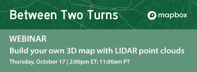 [WEBINAR] Build your own 3D map with LIDAR point clouds